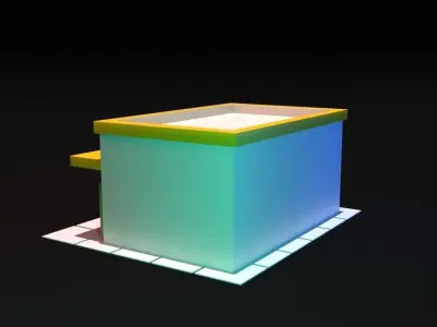 Small convenience store 3D model