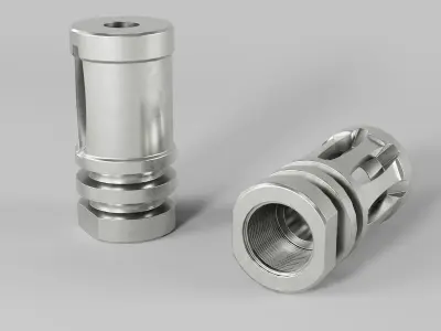 A2 Muzzle Brake  Low-poly 3D model purchase