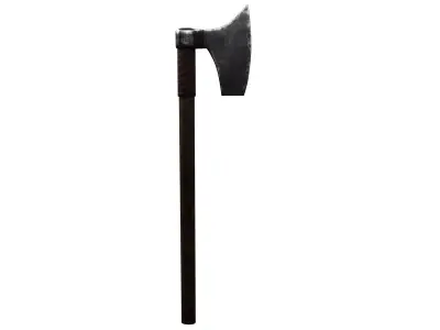 Ax Medieval Low-poly 3D model 5