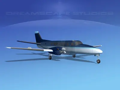 Beechcraft B99 Corporate 6 3D model