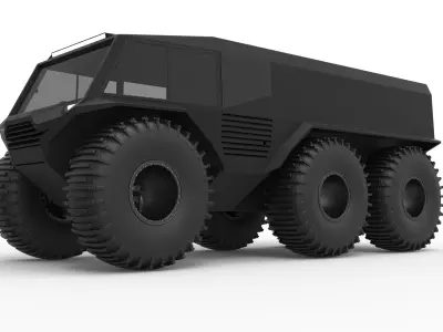 Atlas ATV 6x6 concept 3D model