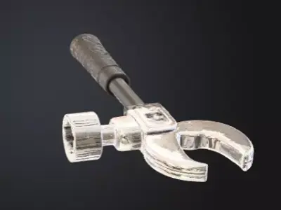 Low Poly Stylized Ratchet Tool Game Ready 3D Model Low-poly 3D model