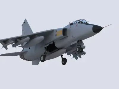 Chinese JH-7 Fighter-Bomber 3D model