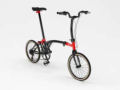 Brompton CHPT3 Special Edition Bike Low-poly 3D model