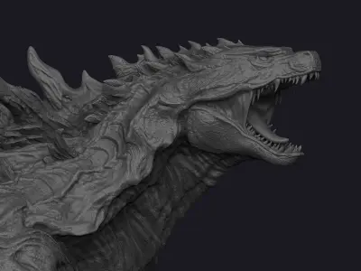 Godzilla stl file 3D print model