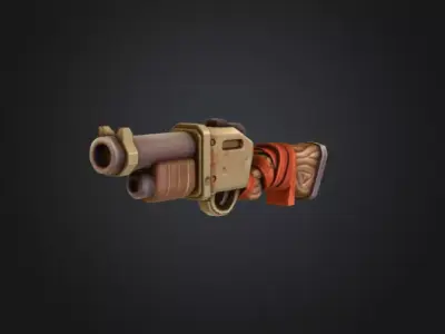 Blunderbuss Gambit Low-poly 3D model