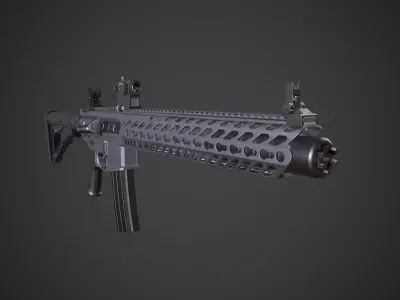 Sig Sauer MCX Virtus Low-poly 3D model