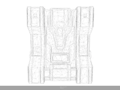 Stylized Sci-Fi Power Core - Game Ready - AI Low-poly 3D model