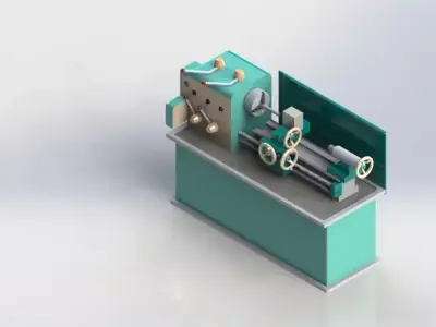Lathe Machine 3D model