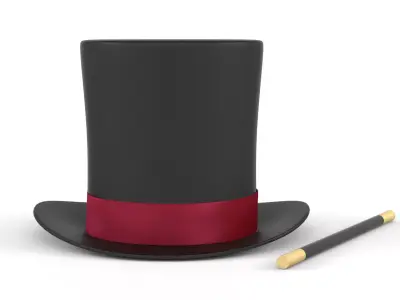 Magician Hat 3D model