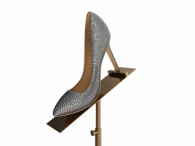 Store Shoe Riser Display Stand 3D model