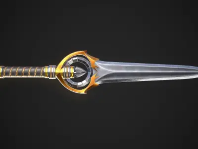 Dagger A7 Low-poly 3D model