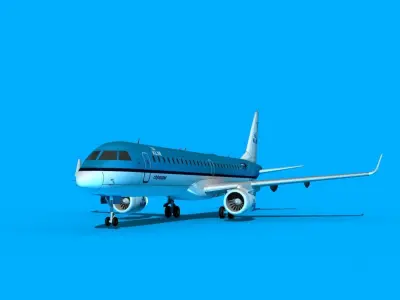 Embraer Emb-190 KLM City hopper 2 3D model