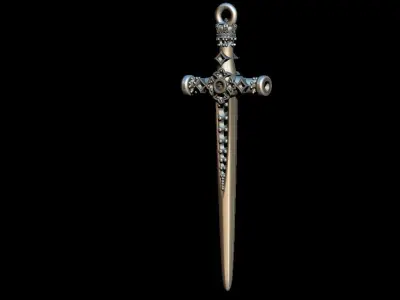 Sword Pendant 3D print model