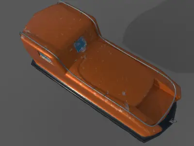 Davit Life Boat 3D model