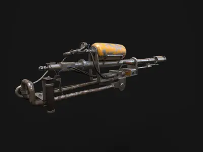 Flamethrower - High quality Game Asset 3D model