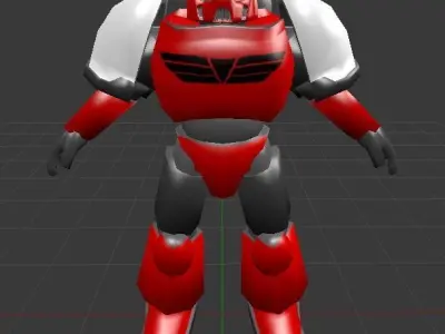 Galactic Crusader Low-poly 3D model