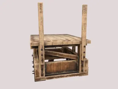Old Factory Cart 3D model