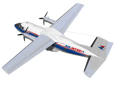 Nord-Aviation Nord 262 fregate 3D model get