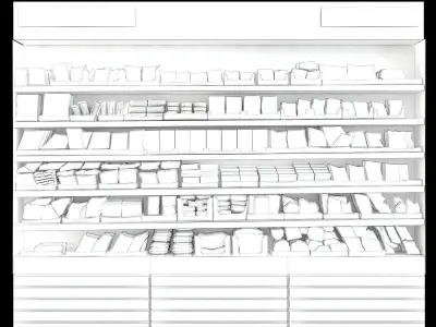  Cheese Fridge 3D model