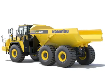 Articulated Dump Truck Komatsu HM400-5 3D model