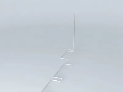 Rail, macaw and French hand Free 3D model