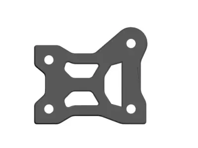 Replacement part IF556 Center Diff Plate for Kyosho MP10e MP10Te 3D print model