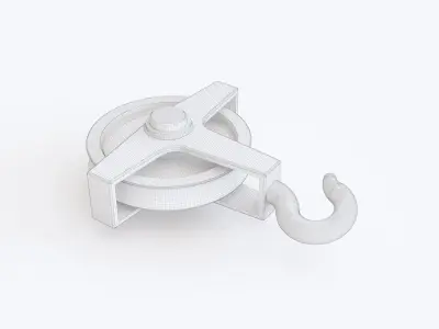Cable pulley 3D model