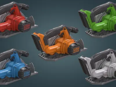 Circular Saw Low-poly 3D model buy