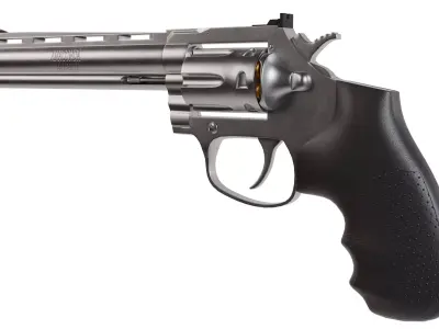 Revolver Colt Anaconda PBR Low-poly 3D model
