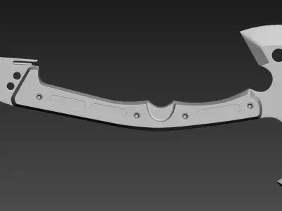 Modern Axe set 01 Highpoly 3D model