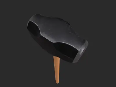 Sledgehammer 3D Game Asset Free low-poly 3D model