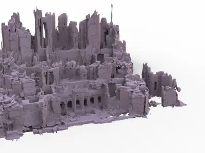 Greek Temple Ancient Expanded 3D model