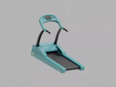 Treadmill Cartoon Low-poly 3D model