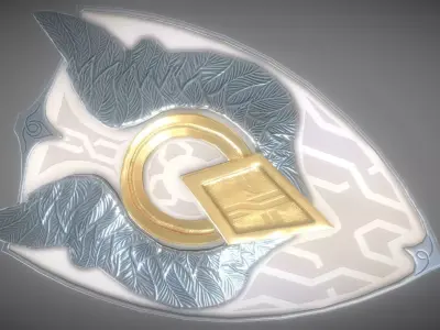 Holy Shield Low-poly 3D model purchase