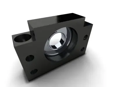BF40 supports 3D model