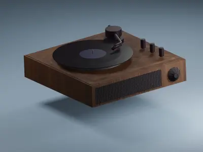 Vinyl player 3D model