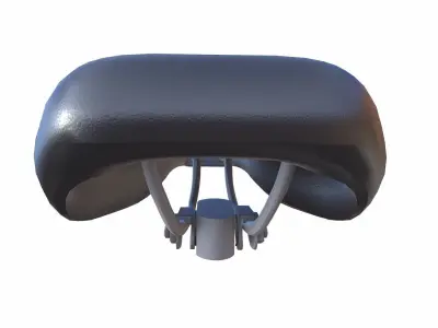 Bicycle Seat Low-poly 3D model buy