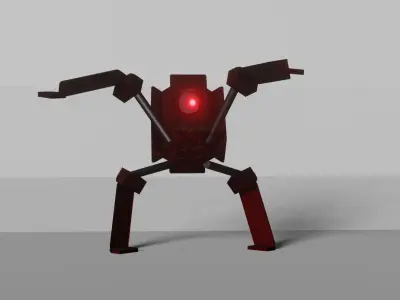 Box Spider Low-poly 3D model