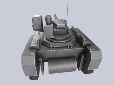 Unmanned Mini Tank Low-poly 3D model from CGTrader