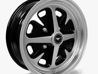 Legendary Wheel Co Magnum 400 Alloy Wheel Gloss Black  3D model