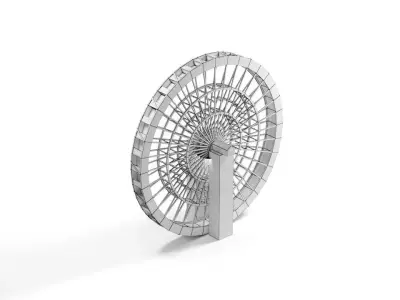 Wooden Water Wheel 3DS Max Vray Corona 3D model