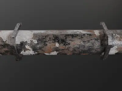 Modular Pipes Low-poly 3D model