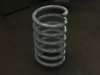 Spring Free 3D model Polygon mesh