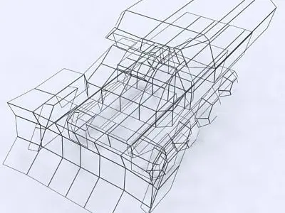 3DRT - Sci-Fi Forces - Engineering Vehicle  Low-poly 3D model