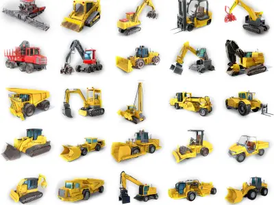  25 Industrial Vehicles Collection 