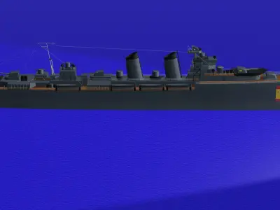 Almirante Cervera-class cruiser  3D model 3D model
