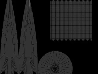 Daggers pair of swords Free 3D model