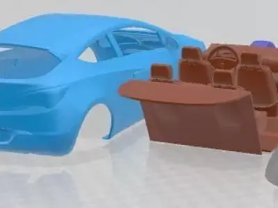 Opel Astra GTC 2012 Printable Car 3D print model