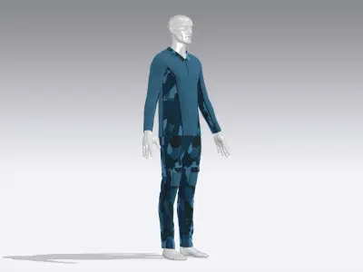 Soldier Uniform Low-poly 3D model